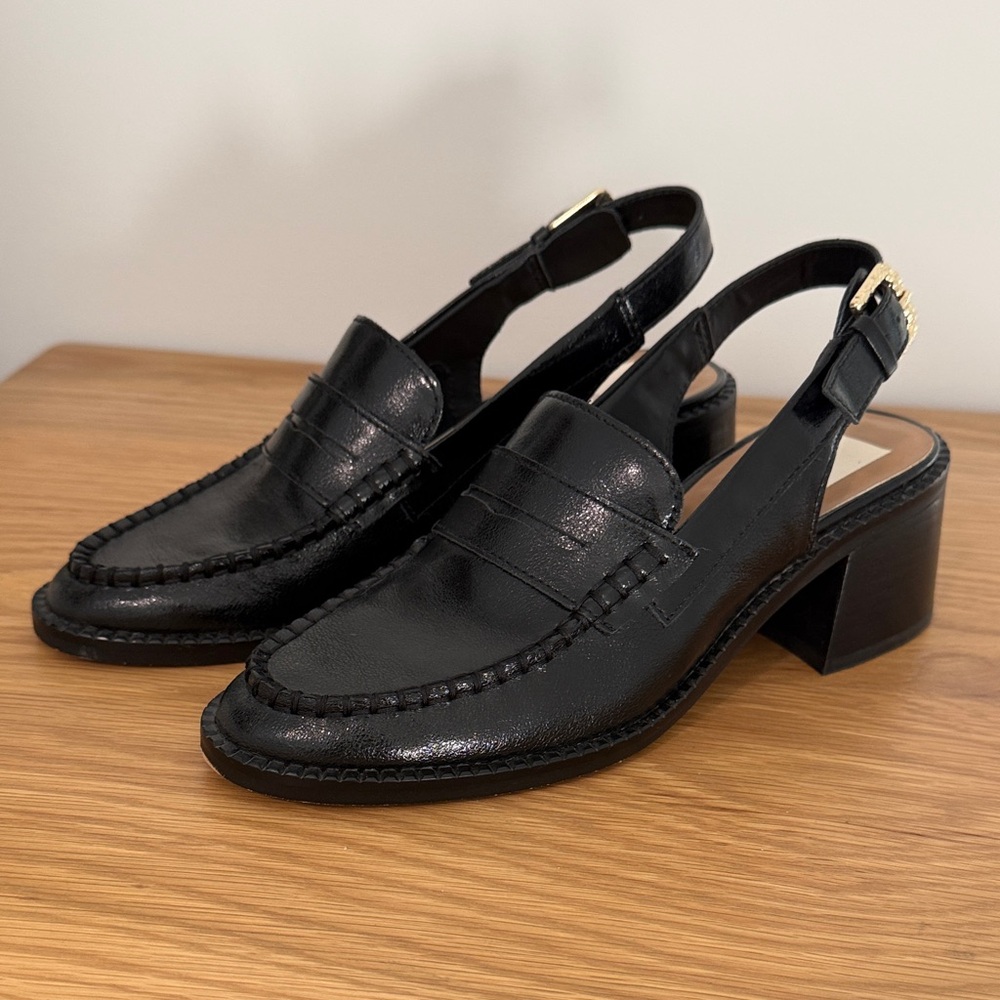 Dolce Vita Black Slingback Heeled Hardi Loafers